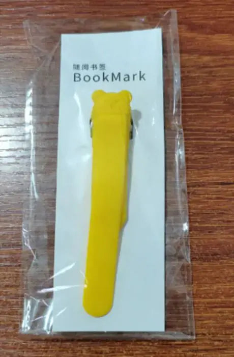 Simple Solid Color Silicone Bookmark Holder With Pages WEM Support (www.WEM.support)