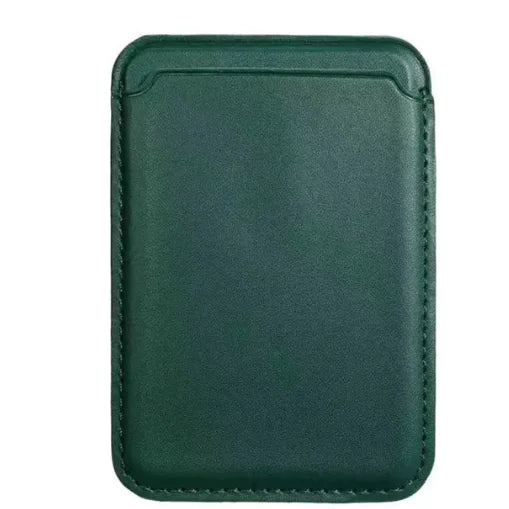 MagSafe Leather Card Case - Compatible with Apple, Magnetic Back Protective Case WEM Support (www.WEM.support)