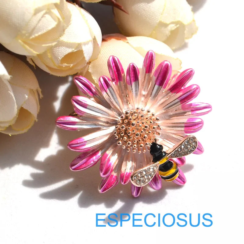 Bee in Pink Flower WEM Support (www.WEM.support)