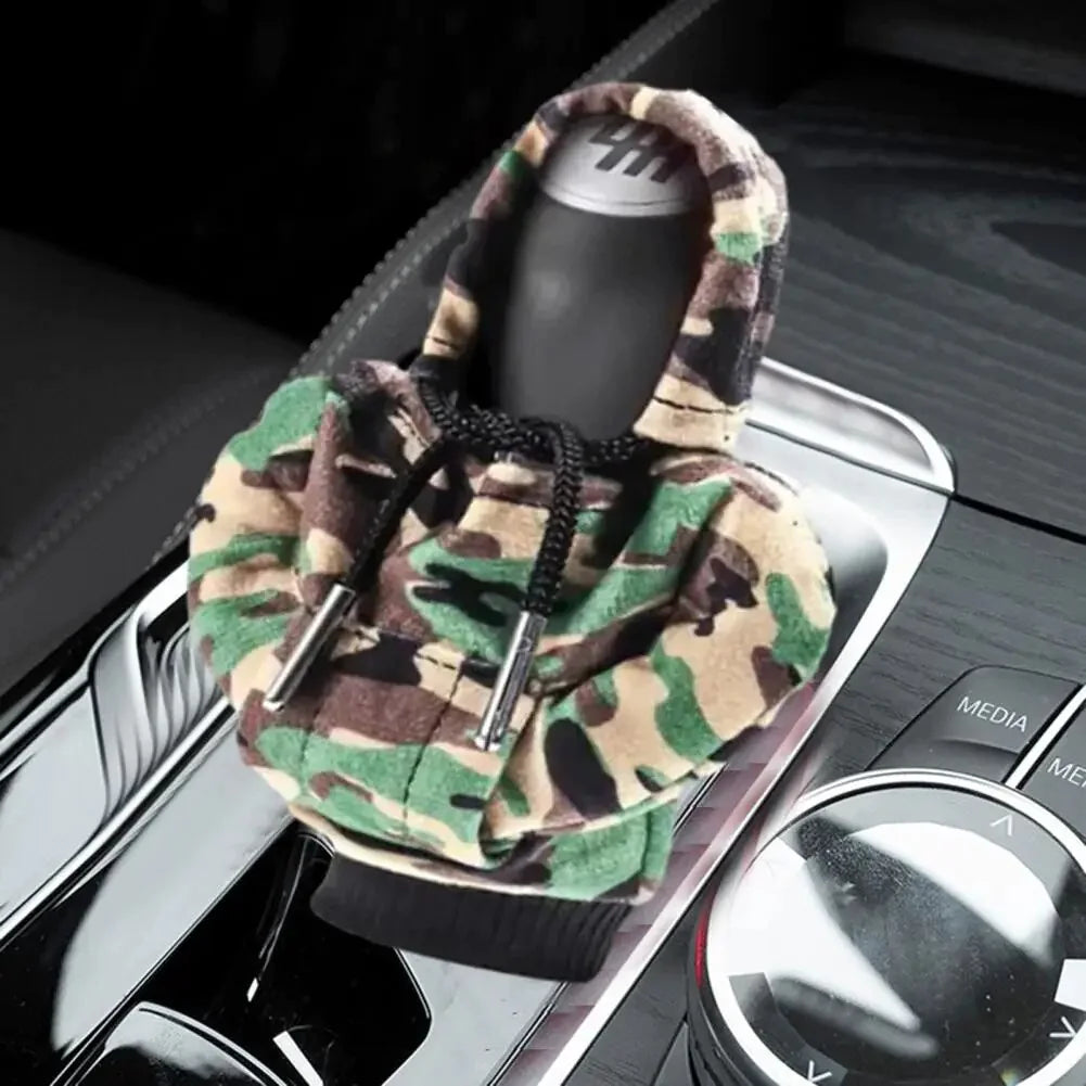 Car Gear Shift Cover Mini Hoodie Gear Shift Cover for Car Shifter Interior Trim WEM Support (www.WEM.support)
