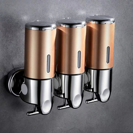 Wall-Mounted Shampoo & Shower Gel Dispenser WEM Support (www.WEM.support)