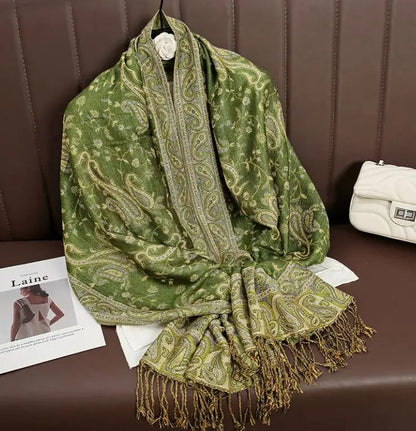 Cashmere Shawl Women's Printed Warm Scarf WEM Support (www.WEM.support)