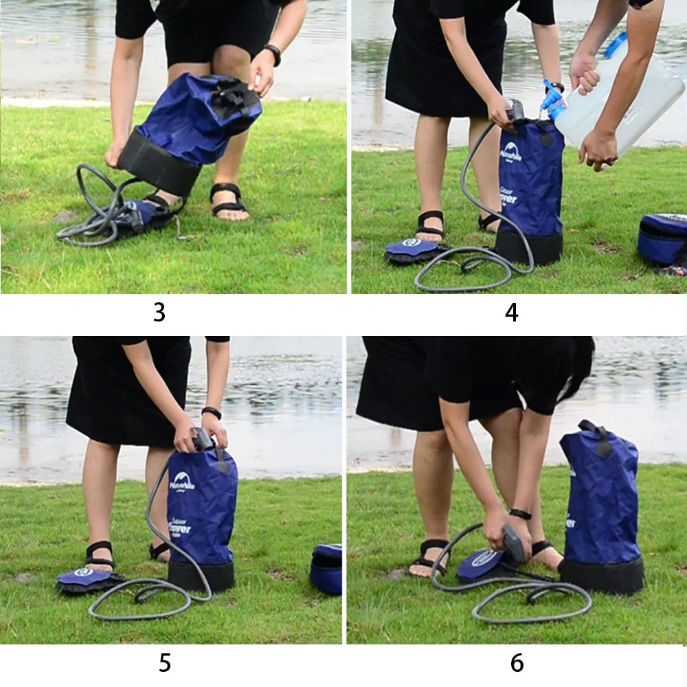 Outdoor Portable Inflatable Camping Shower WEM Support (www.WEM.support)
