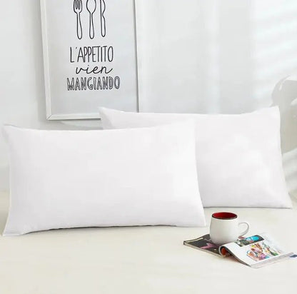 A Pair Of Pure Color Cotton Pillowcases - Catch Cards