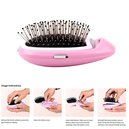 Portable Electric Ionic Hairbrush WEM Support (www.WEM.support)