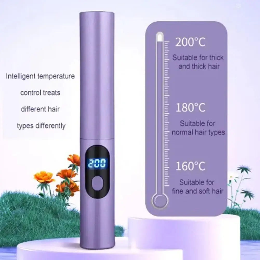 Portable 2-In-1 Hair Straightener Comb WEM Support (www.WEM.support)