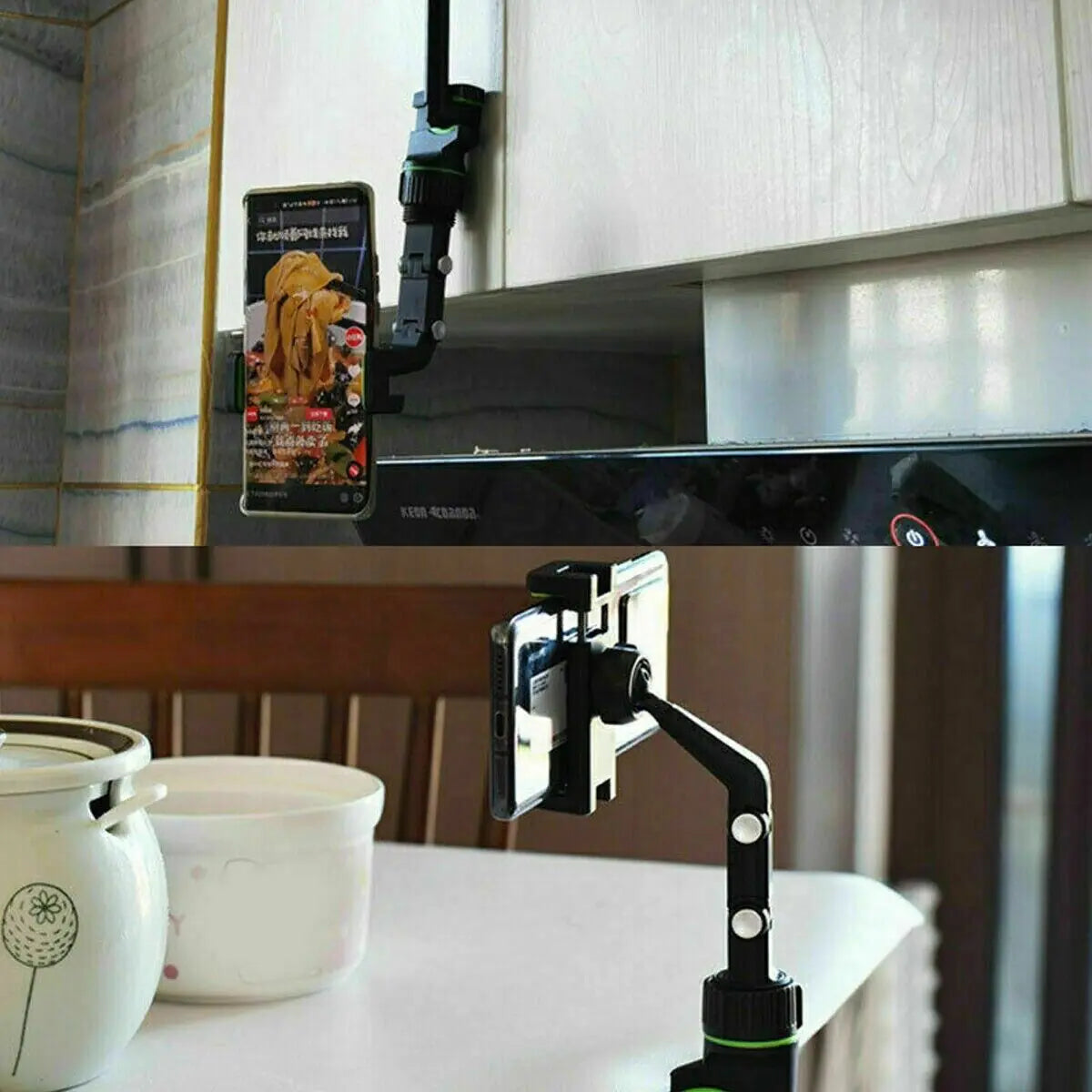 360° Car Rearview Mirror Rotation Adjustable Phone Holder Mount Multifunction WEM Support (www.WEM.support)