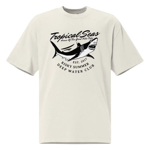 Oversized Sharky Deep Water Club faded t-shirt WEM Support (www.WEM.support)