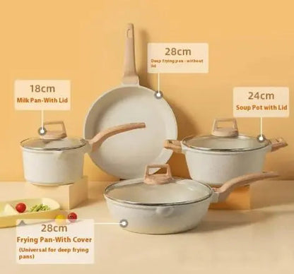 Stone Non-stick Pan Pot Set WEM Support (www.WEM.support)