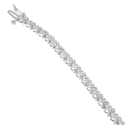 18K White Gold Round Cut Diamond Wrapped in Love Bracelet (2.00 cttw, H-I Color, I1-I2 Clarity) WEM Support (www.WEM.support)