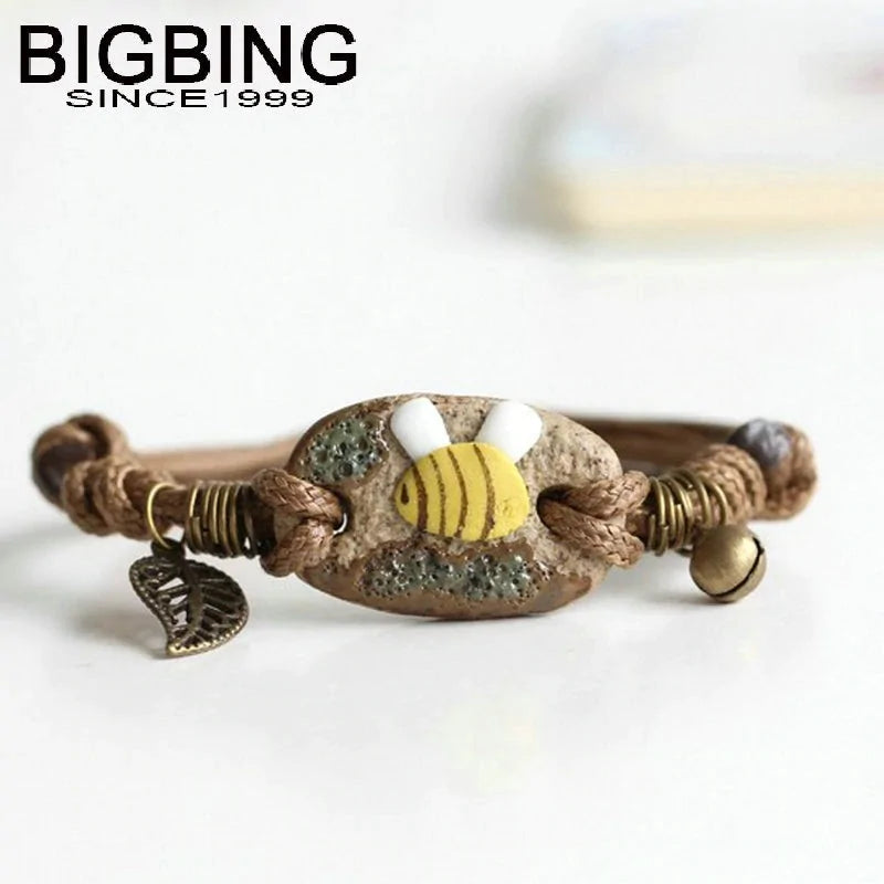 Ceramic Bee Bracelet WEM Support (www.WEM.support)