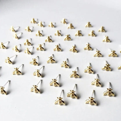 Minimal Bee Earrings WEM Support (www.WEM.support)