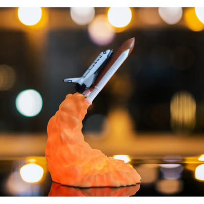 3D Print Rocket Space Shuttle Lamp Night Lamp WEM Support (www.WEM.support)