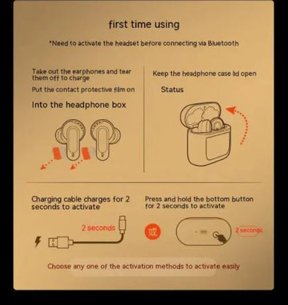 Active Noise Reduction Bluetooth Headset - Catch Cards