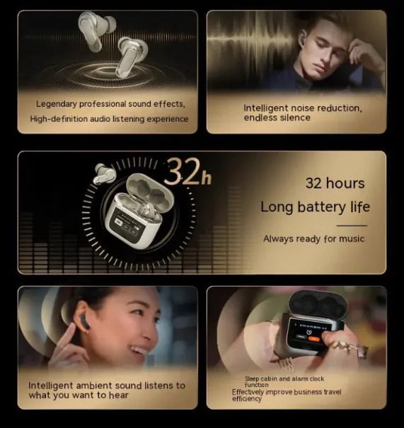 Active Noise Reduction Bluetooth Headset - Catch Cards