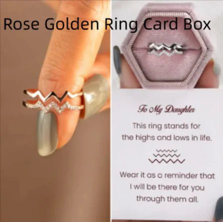 Adjustable Copper Heart Diamond Ring - Catch Cards