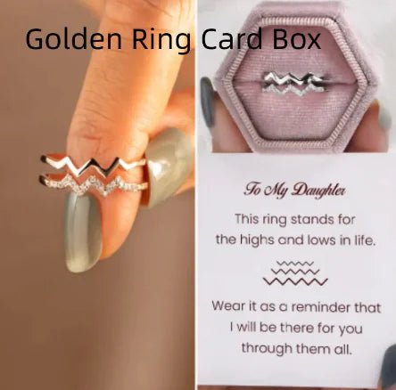 Adjustable Copper Heart Diamond Ring - Catch Cards