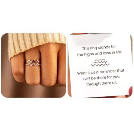 Adjustable Copper Heart Diamond Ring - Catch Cards