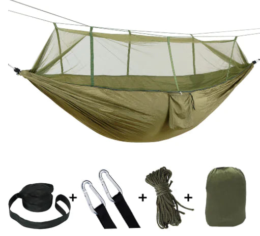 Outdoor Camping Hängematte mit Moskitonetz WEM Support (www.WEM.support)