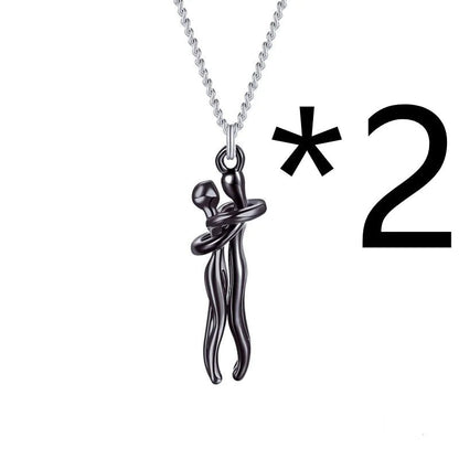 Affectionate Hug Pendant Necklace - Catch Cards