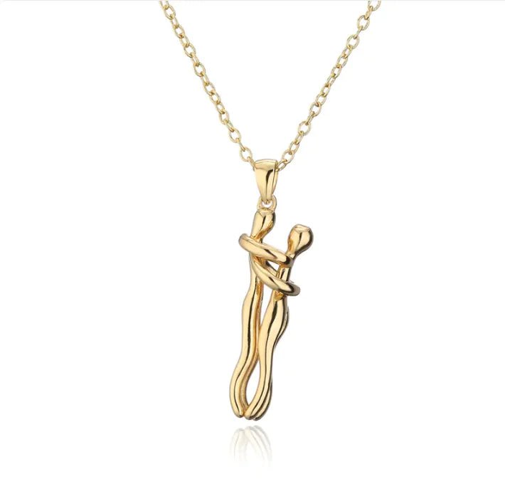 Affectionate Hug Pendant Necklace - Catch Cards