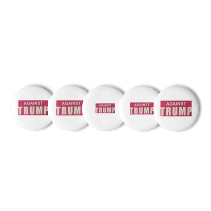 Against Trump, Set of Pin Buttons - Catch Cards
