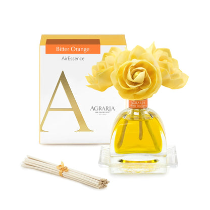 Agraria PetiteEssence Flower and Reed Diffuser Set 1.7 oz Handcrafted Sola Flower Botanical Scent Diffuser for Home Scented Oil Diffuser Gift Set - Catch Cards