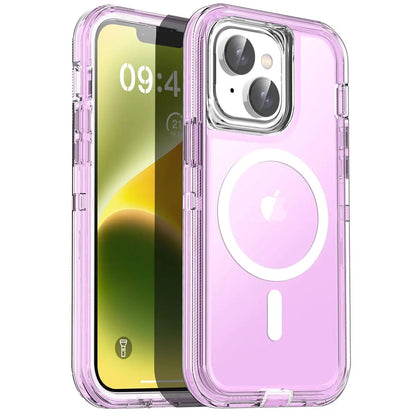 AICase Crystal Clear iPhone 14 Magnetic Case Compatible with MagSafe[Not Yellowing] Transparent Slim Shockproof Protective Phone Case 6.1 inch 2022 - Catch Cards