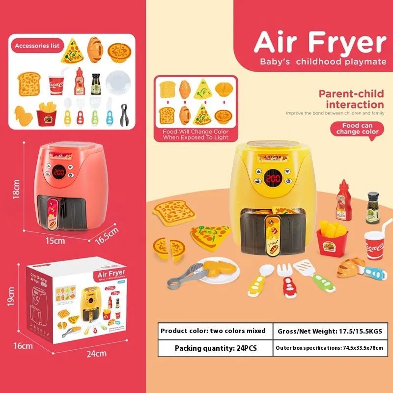 Air Fryer Simulation Kitchenware Kitchen Food Color Changeable Play House - Catch Cards