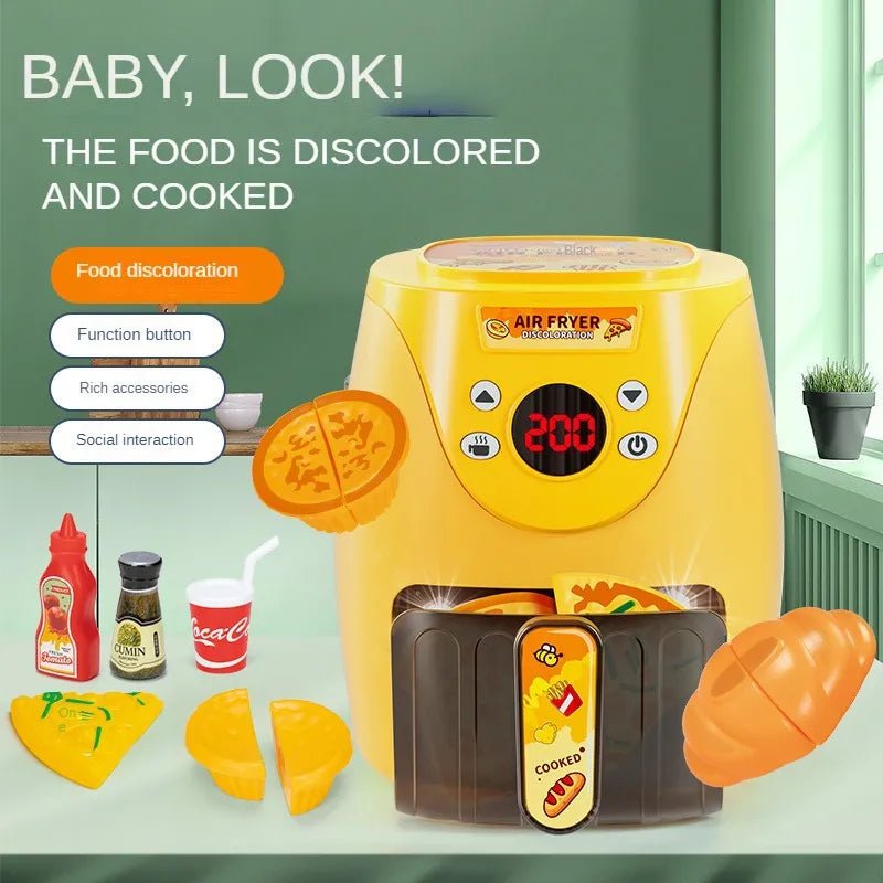 Air Fryer Simulation Kitchenware Kitchen Food Color Changeable Play House - Catch Cards
