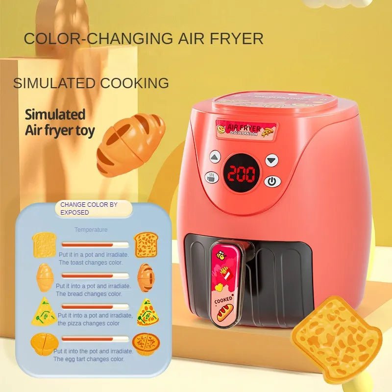 Air Fryer Simulation Kitchenware Kitchen Food Color Changeable Play House - Catch Cards