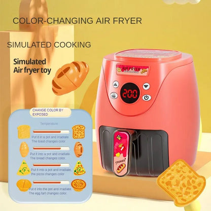 Air Fryer Simulation Kitchenware Kitchen Food Color Changeable Play House - Catch Cards