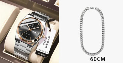 SlimLine Waterproof Quartz Watch WEM Support (www.WEM.support)