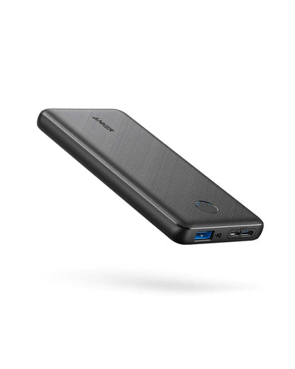 Anker Power Bank(PowerCore 10K),Compact Travel - Ready 10,000mAh Battery Pack with PowerIQ Charging Technology,5V/3A High - Speed Charging for iPhone,iPad,and More (USB - C Input Only（Black）, 1 Pack) - Catch Cards