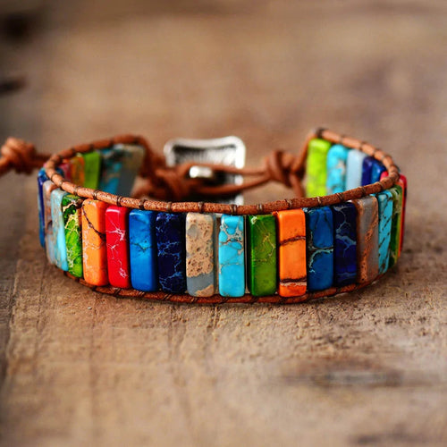 Leather Wrap Bracelet WEM Support (www.WEM.support)