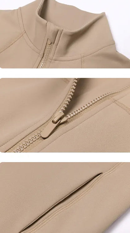 Velvet Women's Sports Jacket, Warm & Slim Fit WEM Support (www.WEM.support)