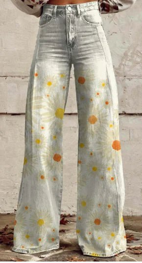 Aurelia Retro Flared Pants para Mujer - Catch Cards