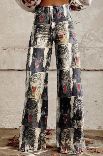 Aurelia Retro Flared Pants para Mujer - Catch Cards