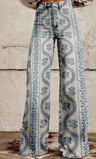 Aurelia Retro Flared Pants para Mujer - Catch Cards