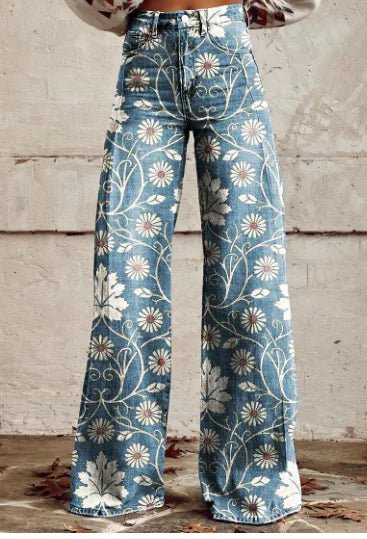 Aurelia Retro Flared Pants para Mujer - Catch Cards