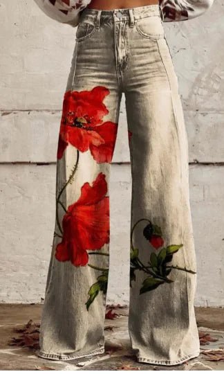 Aurelia Retro Flared Pants para Mujer - Catch Cards