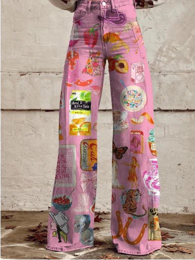 Aurelia Retro Flared Pants para Mujer - Catch Cards