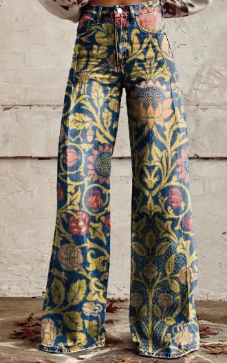 Aurelia Retro Flared Pants para Mujer - Catch Cards