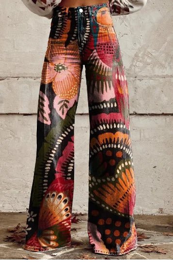 Aurelia Retro Flared Pants para Mujer - Catch Cards