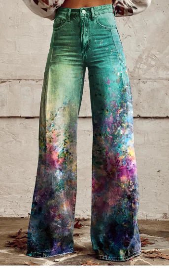 Aurelia Retro Flared Pants para Mujer - Catch Cards