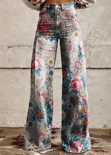 Aurelia Retro Flared Pants para Mujer - Catch Cards