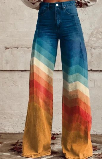 Aurelia Retro Flared Pants para Mujer - Catch Cards