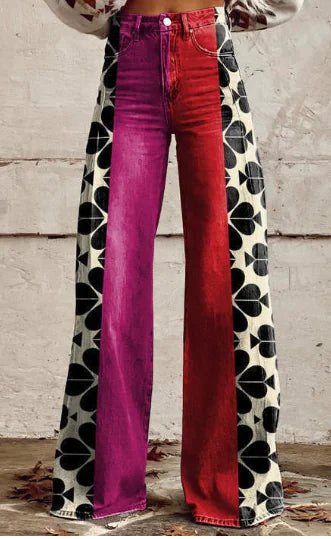 Aurelia Retro Flared Pants para Mujer - Catch Cards