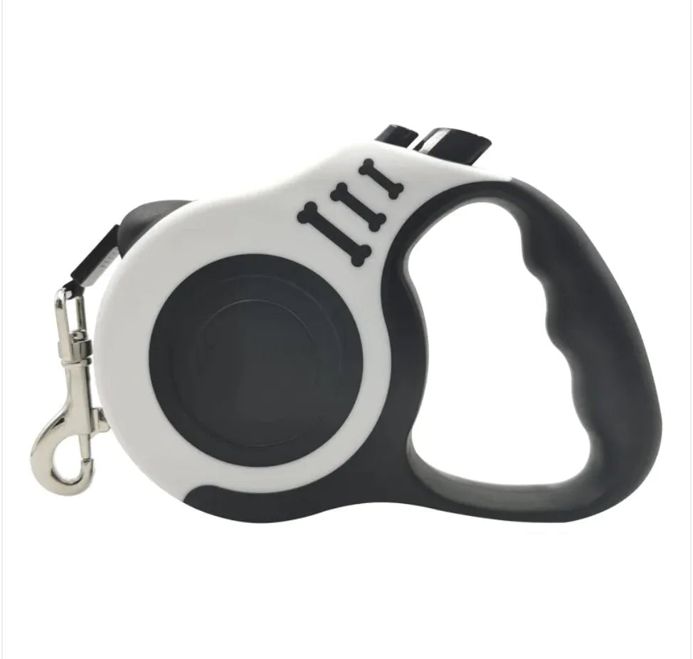 Automatic Retractable Dog Leash with Bone Print - Catch Cards