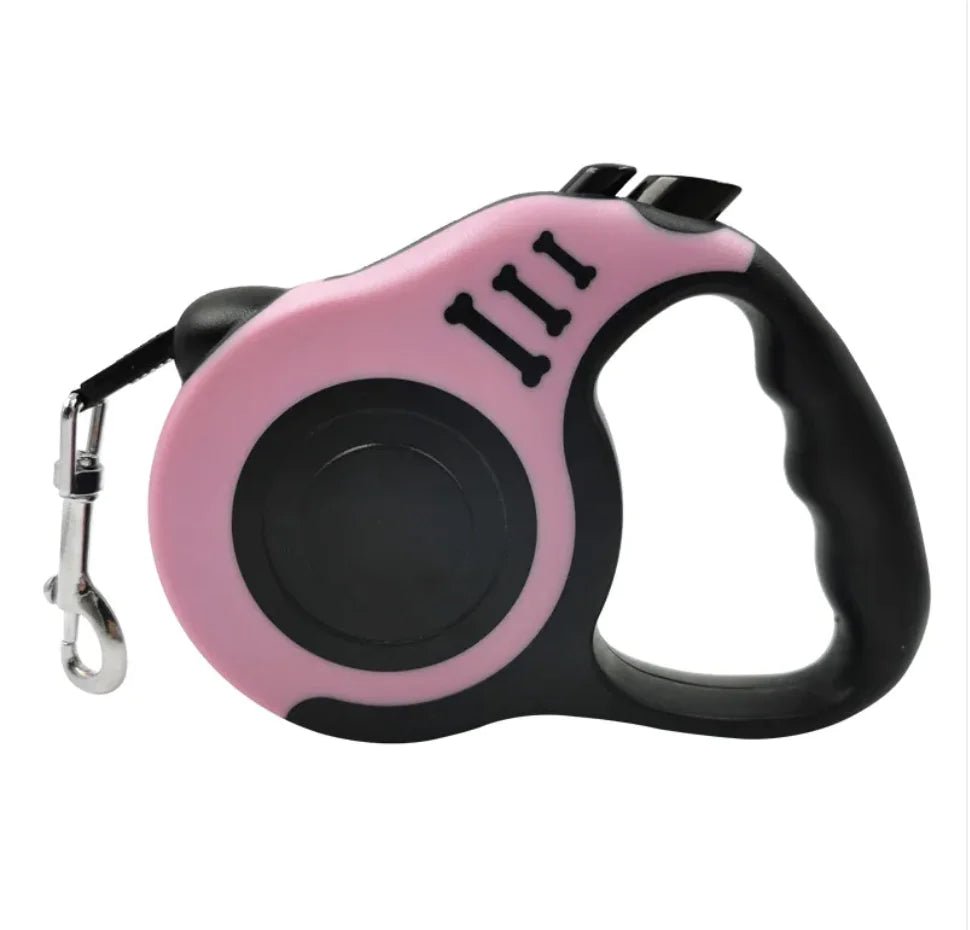 Automatic Retractable Dog Leash with Bone Print - Catch Cards